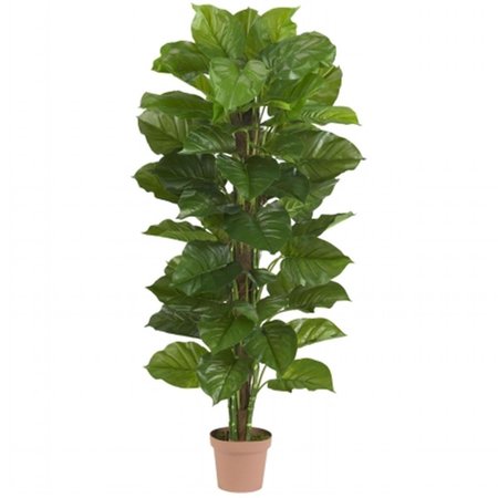 DARE2DECOR 63 in. Large Leaf Philodendron Silk Plant -Real Touch DA404726